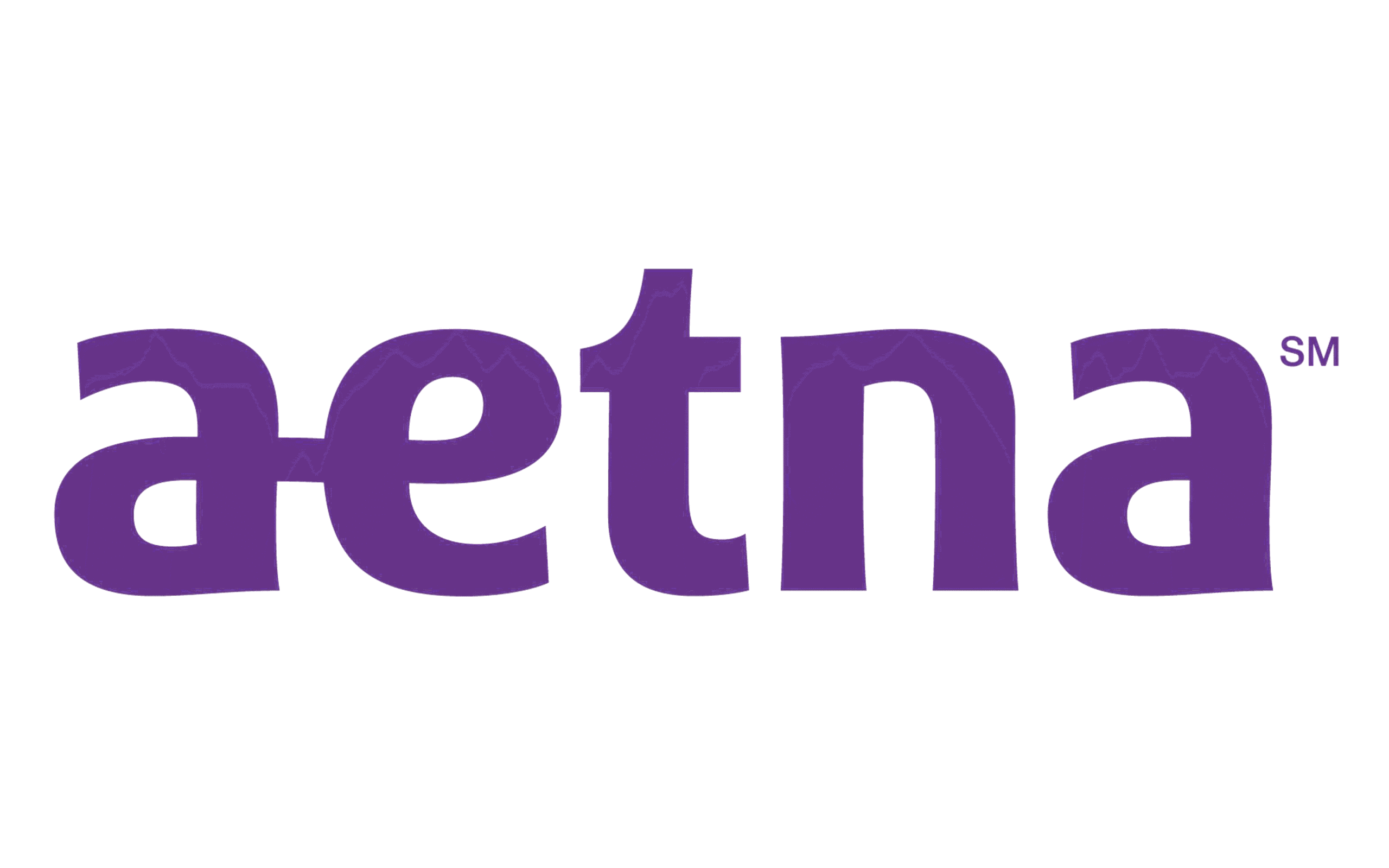Aetna logo in purple lowercase letters with SM symbol.