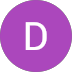Logo of a letter D in white centered on a purple circle background.