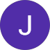 Logo with white letter 'J' on a purple circle background.